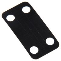 Panduit MP200-C0 Harness Identification Marker Plate, Weather Resistant Nylon 6.6, 2.00 by 0.75-Inch, Black (100-Pack)