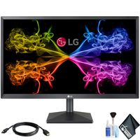 LG 24MK430H-B 23.8" 16:9 FreeSync IPS Gaming Monitor (24MK430H-B) with HDMI Cable Essential Kit