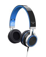 Elecder i39 Headphones with Microphone Foldable Lightweight Adjustable On Ear Headsets with 3.5mm Jack for iPad Cellphones Computer MP3/4 Kindle Airplane School Blue/Black