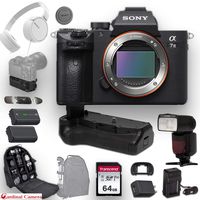 Sony a7 III Full-Frame Mirrorless Camera (Body Only) + Battery Grip Bundle with Professional Accessory Kit