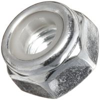 Steel Lock Nut, Zinc Plated Finish, #2-56 Threads (Pack of 100)
