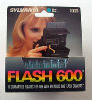 Sylvania Blue Dot Flashbar "Flash 600" GTE 10 flashes for Polaroid 600 Cameras