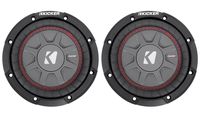 (2) Kicker 43CWRT672 COMPRT67 6 3/4" 600W Shallow Car Subwoofers Subs CWRT67-2