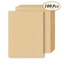 Brown Kraft Letter Sized Stationery Paper, 120GSM Kraft Brown Paper Sheets for Arts, Crafts, and Office Use, 8.5 x 11 Inches