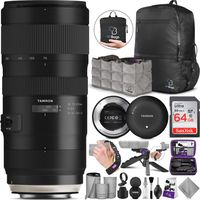 Tamron SP 70-200mm f/2.8 Di VC USD G2 Lens for Nikon F Cameras + Tamron Tap-in Console with Altura Photo Advanced Accessory and Travel Bundle