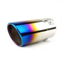 Exhaust tip - to Fit 1.75 to 2.5 Inch Exhaust Tail Pipe Diameter- Stainless Steel to give Chrome Effect - Car Muffler Tips