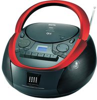 QFX J-71 Portable Top-loading CD/Cassette/MP3 Stereo Player and AM/FM Radio