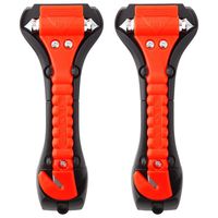 Car Safety Hammer Set of 2 Emergency Escape Tool Auto Car Window Glass Hammer Breaker and Seat Belt Cutter Escape 2-in-1 for Family Rescue & Auto Emergency Escape Tools (2 PCS)