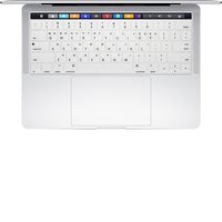 Masino Silicone Keyboard Cover Skin for New MacBook Pro 13" A1706 Model 15"Model A1707 with Touch Bar - Released in Oct. 2016 (South Korean Language, White)