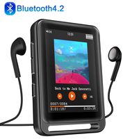 MP3 Player, Searick 16G MP3 Player with Bluetooth 4.2, 2.4" LCD Portable HiFi Lossless Sound Music MP3 Players with FM Radio/Voice Recorder, Support up to 128GB (Headphone, Armband, Lanyard Included)