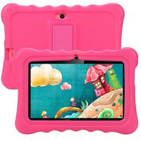 Kids Tablet, Tagital T7K Plus 7 Inch Android 9.0 Tablet for Kids, 1GB +16GB, Kid Mode Pre-Installed, WiFi Android Tablet, Kid-Proof Case (Pink)