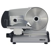 NESCO FS-250, Stainless Steel Food Slicer, Adjustable Thickness, 8.7", Silver