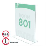 Deflecto Superior Image Stand-Up Sign Holder, 8.5" x 11" (590801)