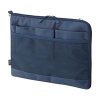 LIHIT LAB Laptop Sleeve, Water & Stain Repellent, Horizontal, Navy, 13.4" x 9.8"-Compatible with MacBook Pro, MacBook Air, Lenova Pad, Samsung Book, Surface Book (A7681-11)