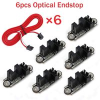 MakerHawk 6pcs Optical Endstop with 1M Cable Optical Switch Sensor Photoelectric Light Control Optical Limit Switch Module for 3D Printer
