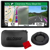 Garmin DriveSmart 55 & Traffic 5.5" Display GPS Navigator with Case and Mount Bundle