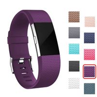 I-SMILE Fitbit Charge 2 Bands, Original Version Adjustable Colorful Silicone Replacement Wristhband with Secure Buckle for Fitbit Charge 2, 10 Colors Available