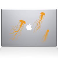 The Decal Guru Jellyfish MacBook Decal Vinyl Sticker - 12" MacBook - Yellow (1108-MAC-12M-SY)