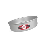 Fat Daddio's PRD-83 Round Cake Pan, 8 x 3 Inch, Silver