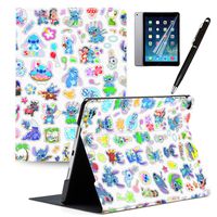 iPad Mini 4 Case Cartoon Lilo & Stitch Cartoon Protection Lightweight PU Leather Smart Auto Sleep/Wake Cover for iPad Mini 4 A1538 A1550#E