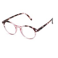 WealthyShades- Blue Light Blocking Round Glasses-FDA Approved-Sleep Better, Reduce Eyestrain & Fatigue When Gaming, Tablet/Phone Reading, TV- Anti Glare (Pink Tortoise, 0.00(NO Magnification))