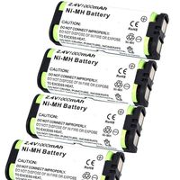 4 Pack 1000mAh Cordless Telephone Replacement Battery for Panasonic HHRP105 Compatible for Panasonic KXTG6700 KX-TG6700 KXTG6702 KX-TG6702 KXTGA241 KX-TGA241,Uniden BBTG0658001