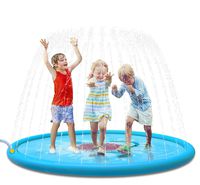 Jasonwell Sprinkle & Splash Play Mat 68" Sprinkler for Kids Outdoor Water Toys Fun for Toddlers Boys Girls Children Outdoor Party Sprinkler Toy Splash Pad