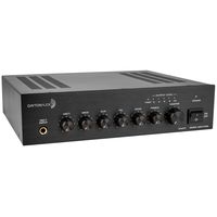 Dayton Audio DA20T 20W Tabletop Mixer-Amplifier 70V / 100V or 4 Ohm 2 Mic 1 Aux 1 Telephone Inputs