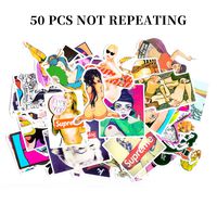 Sexy Women Stickers Pack [50pcs] Laptop Stickers Bomb Beauty Pinup Girls Stickers and Decals Vintage Retro Stickers for Luggage Skateboard Phone Case Guitar Car Bike Bumper
