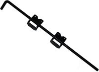 36" Vinyl Fence Gate Drop Rod (Black) - AKA Gate Drop Pin, Cane Bolt - Drop Rods for Securing One of The Double Gates to The Ground so The Other can be Latched to it - Powder Coated Gate Hardware