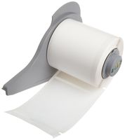 Brady M71-37-483 BradyBondz 3" Width x 1.9" Height White Color B-483 Ultra Aggressive Polyester Labels With Gloss Finish For BMP71 Label Printer (100 Per Roll)