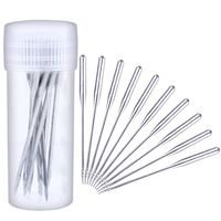 BronaGrand 50 Pieces Sewing Needles Home Sewing Machine Needles, Size 9, 11, 14, 16, 18, with 5 Needle Bottles, 10 Pieces Per Size