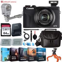 Canon PowerShot G7 X Mark III Digital Camera w/Professional Editing Software (Black) + LED Video Light & Exclusive Accessory Bundle