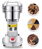 CGOLDENWALL 300g Electric Grain Mill Spice Herb Grinder Pulverizer Super Fine Powder Machine for Spice Herbs Grains Coffee Rice Corn Sesame Soybean Fish Feed Pepper Medicine 110V