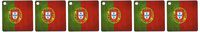 3dRose Portugal Flag - Key Chains, 2.25 x 4.5 inches, set of 6 (kc_28281_3)