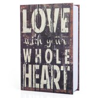 wishacc Dictionary Secret Book Hidden Safe with Key Lock Book Safe Love Style Full Size 9.4 x 6.1 x 2 .2inches