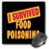I Survived Food Poisoning Survial Pride And Humor Design - Mouse Pad, 8 by 8 inches (mp_117930_1)