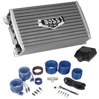 Boss Audio AR1600.4 1600 Watt 4-Channel Car Audio Amplifier+Amp Kit+Bass Remote