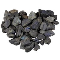 mookaitedecor 1 lb Bulk Natural Labradorite Raw Crystals Rough Stones for Tumbling,Cabbing,Polishing,Wire Wrapping,Wicca & Reiki Crystal Healing