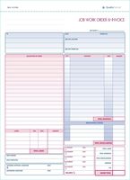Job Work Order, Invoice & Grid Sheet, 2 Part Carbonless, 100 Per Pack