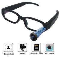 Hidden Camera Eyeglasses - Super Small Surveillance Spy Camera/Video Loop Recording/Snapshot/Mini Digital Camera
