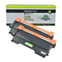 GREENCYCLE 2 PK TN450 TN420 Black Toner Cartridge Compatible for Brother Laserjet HL-2230 HL-2240 - Black
