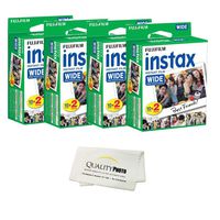 Fujifilm instax Wide Instant Film 8 Pack (80 Exposures) for use with Fujifilm instax Wide 300, 200, and 210 Cameras ...