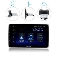 Dasaita 10 inch Rotatable Screen 1din Android 9.0 Car Stereo for Universal Radio GPS DSP System 4G Ram 64G ROM Bluetooth 5.0 15Band EQ Navigation Multimedia