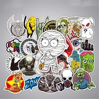 Tmrow 50PCS Variety Vinyl Car Sticker Luggage Decal Graffiti Patches Skateboard Stickers for Laptop Stickers