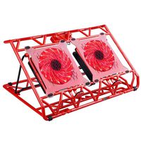 AICHESON Laptop Cooling Pad 2 Fans 1500RPM, Red LEDs, S009