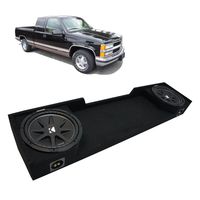Compatible with 1988-1998 Chevy CK Silverado Ext Truck Kicker Comp C12 Dual 12" Sub Box Enclosure - Final 2 Ohm