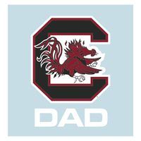 Craftique South Carolina Decal C GAMECOCK DAD DECAL 5"
