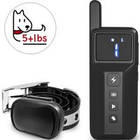 Enrivik Small Size Dog Training Collar with Remote - Perfect for Small and Medium Dogs (5+ lbs) - Waterproof & 1000 Feet Range