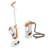 Bissell PowerFresh Lift-Off Pet Steamer, Tile, Bathroom, Hard Wood Floor Cleaner, 1544A Steam Mop, Orange
